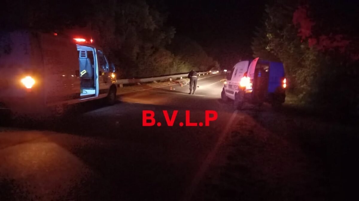 Susto en la madrugada: Un ciclista terminó en el hospital tras una fuerte caída en el camino alternativo