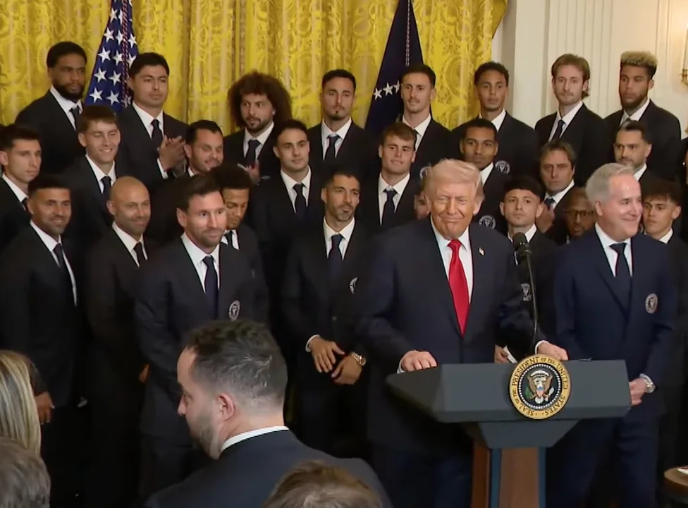 Messi y el Inter Miami fueron recibidos por Trump en la Casa Blanca