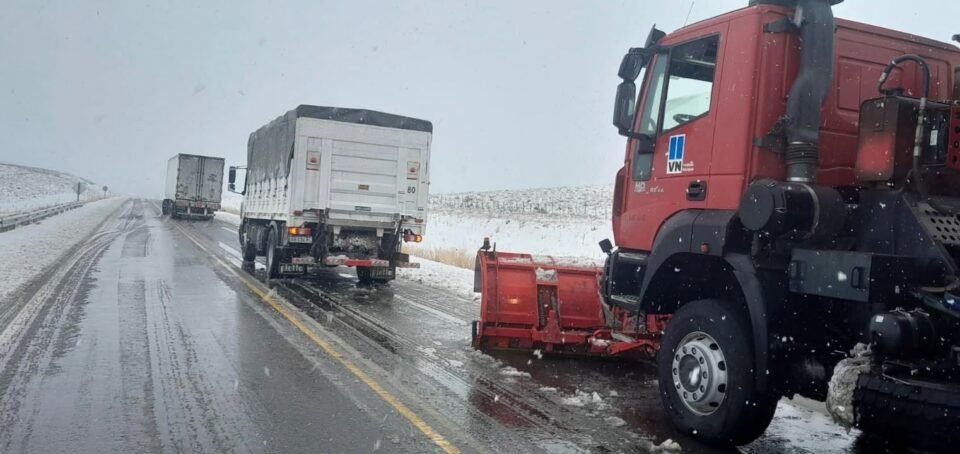 Ruta 40 entre Esquel y Leleque, piden circular con extrema precaución. Foto: Rutas Chubutenses